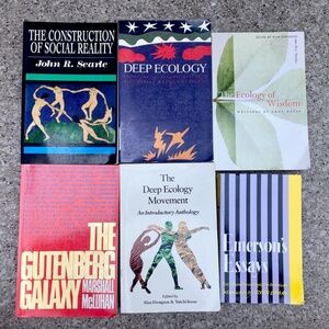 1st Ed. Philosophy Book Set of 6, Vintage Paperback Lot, Philosophy, Ecology, +
